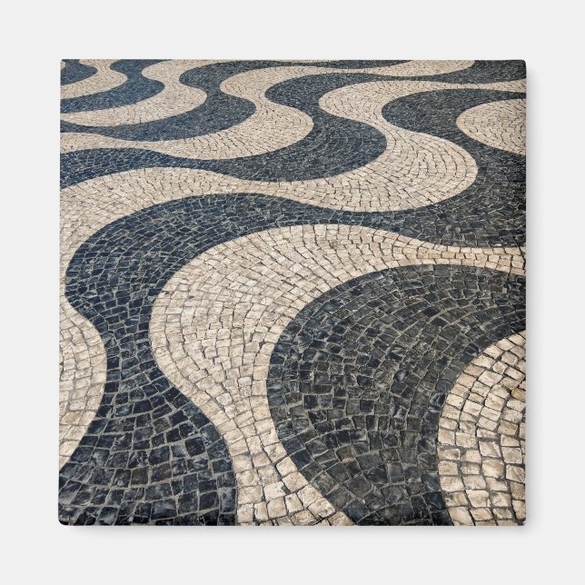 Lisbon mosaic, Portugal Magnet (Front)