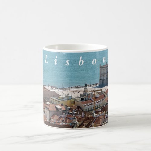 Lisbon panorama coffee mug