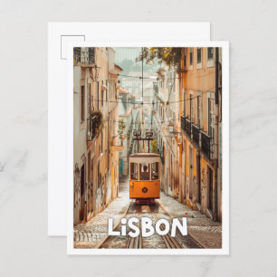 Lisbon Portugal Art travel famous place Postcard