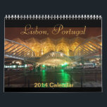 Lisbon, Portugal Calendar 2014<br><div class="desc">Original pictures of different monuments and sites in Lisbon, Portugal. Cover: Gare do Oriente; January: Monument to the Discoveries; February: Praça do Comércio; March: Queluz Palace; April: Praça dos Restauradores; May: Jeronimos Monastery; June: Coach Museum; July: Miradouro da Graça; August: Praça do Comercio; September: Jeronimos Monastery; October: Miradouro Penha de...</div>