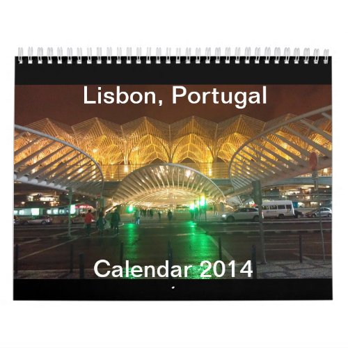 Lisbon Portugal Calendar 2014 modify