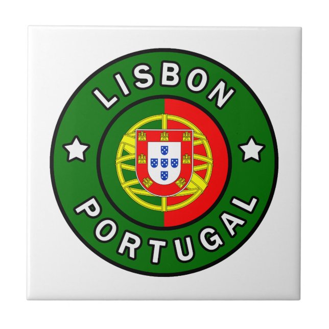 Lisbon Portugal Ceramic Tile (Front)