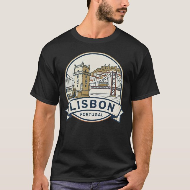 Lisbon, Portugal: City of Seven Hills T-Shirt (Front)