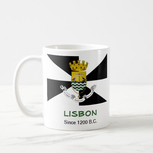 Lisbon Portugal Custom City Flag Mug