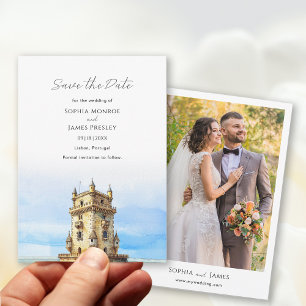 Lisbon Portugal Destination Wedding Save The Date