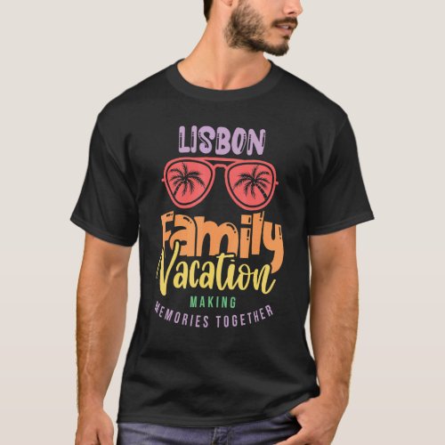 Lisbon  Portugal Family Vacation Matching Outfit T_Shirt