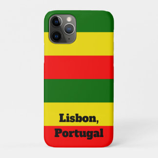 Lisbon, Portugal Flag Stripes iPhone 11 Pro Case