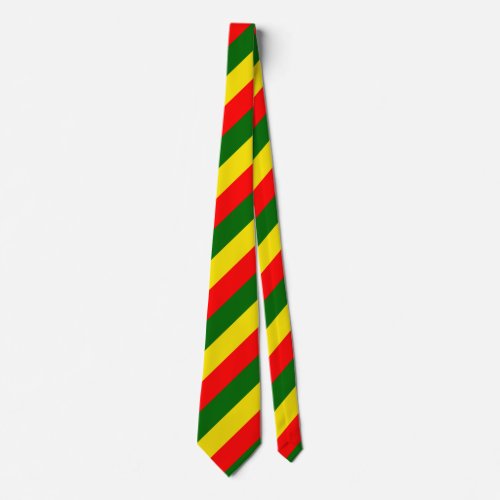 Lisbon Portugal Flag Stripes  Neck Tie