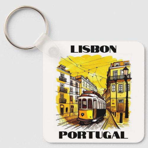 Lisbon  Portugal Keychain