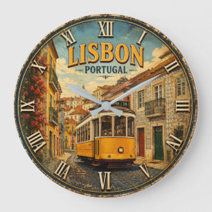 Lisbon Portugal Large Clock