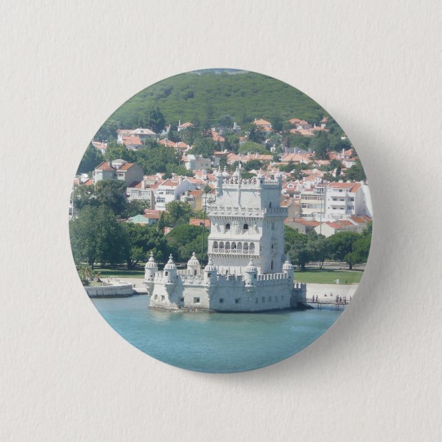 Lisbon, Portugal Pinback Button (Front)