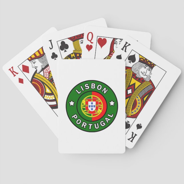 Lisbon Portugal Poker Cards (Back)