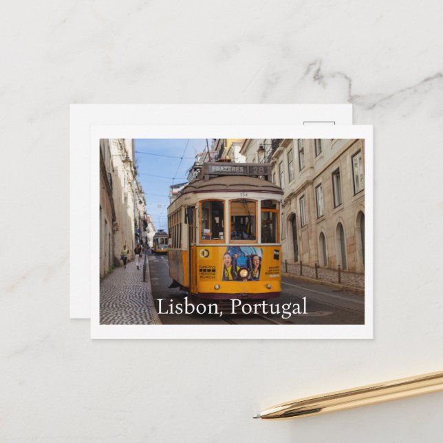 Lisbon Portugal Postcard (Front/Back In Situ)