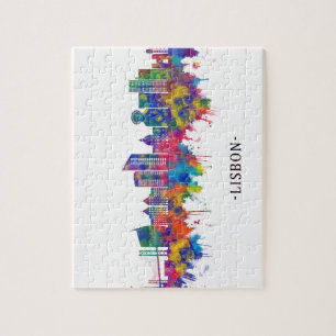 Lisbon Portugal Skyline Jigsaw Puzzle