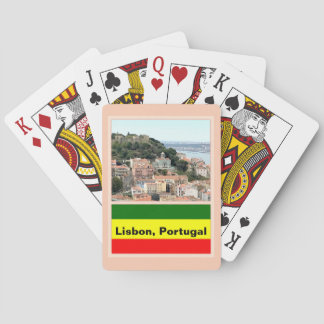 Lisbon, Portugal Skyline  Poker Cards
