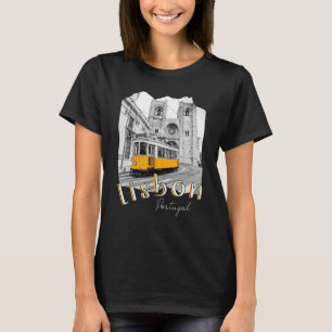 Lisbon Portugal Tram Portuguese Souvenirs Lisboa L T-Shirt