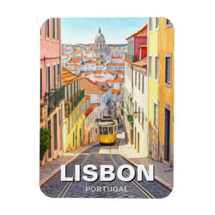 Lisbon Portugal Travel Alfama National Pantheon Magnet