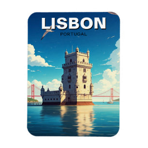 Lisbon Portugal Travel Belem Tower Magnet