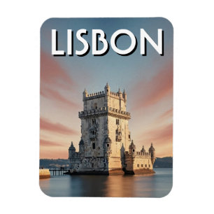 Lisbon Portugal Travel Belem Tower  Magnet