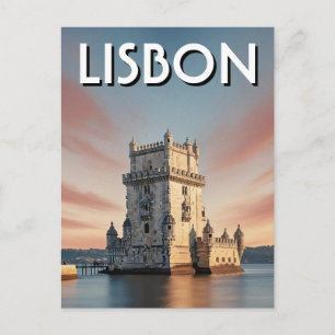 Lisbon Portugal Travel Belem Tower Postcard