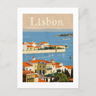 Lisbon Portugal travel Postcard