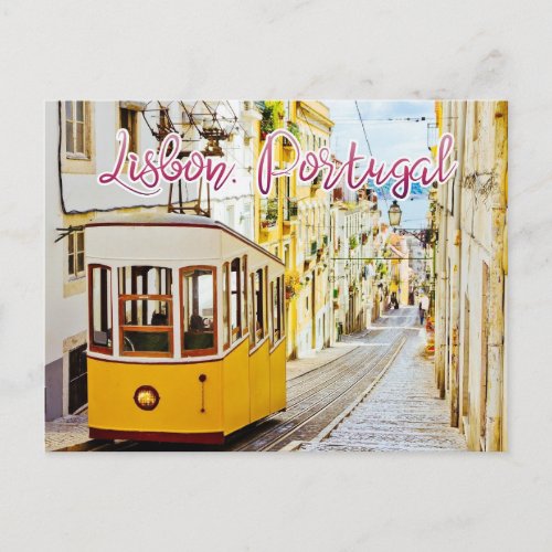 Lisbon Portugal Travel Postcard