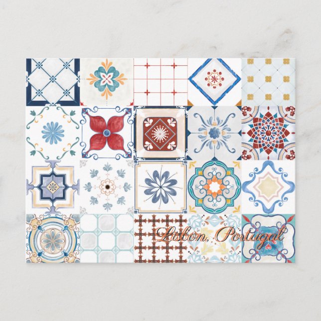 Lisbon Portugal travel postcard (Front)