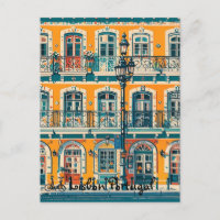 Lisbon Portugal vintage pastel