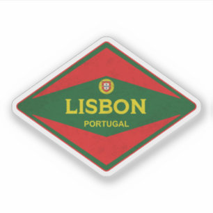 Lisbon Portugal Vintage Sticker