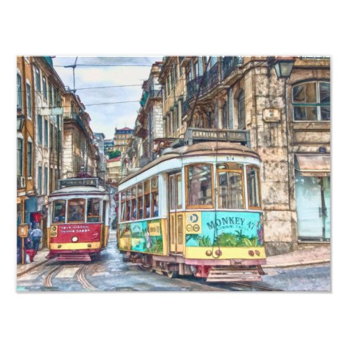 Lisbon Portugal Vintage Travel Photo Print