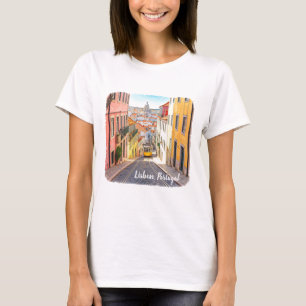 Lisbon Portugal Watercolor T-Shirt