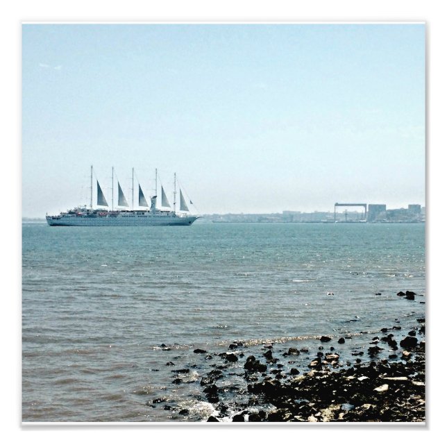 Lisbon Sailing Photo Print (Front)