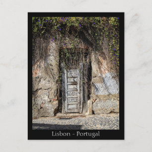 Lisbon Street, Portugal Postcard