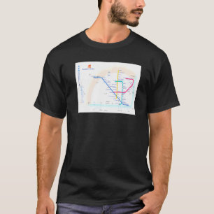 Lisbon Subway Map Portugal T T-Shirt
