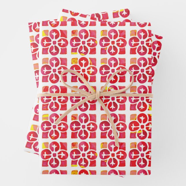 Lisbon Sunshine Wrapping Paper Sheets (In situ)