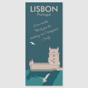 Lisbon Tower of Belem Thank You Teacher