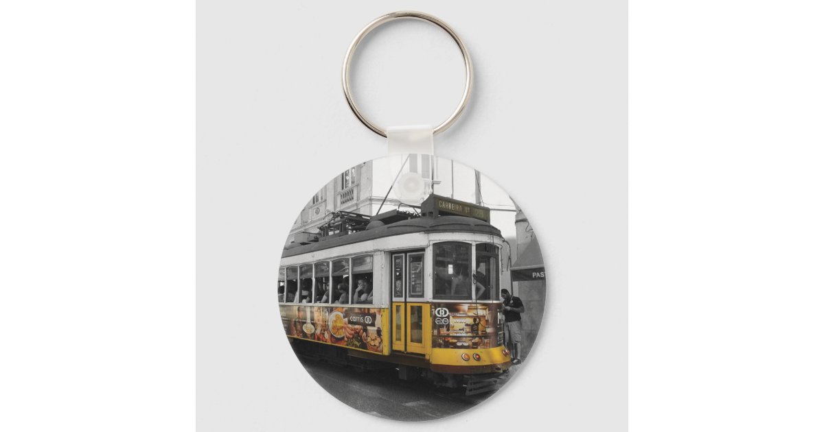 Tramway Keychain Lisbon Tram 28 | Eletrico 28 Lisboa Keychain | Zazzle