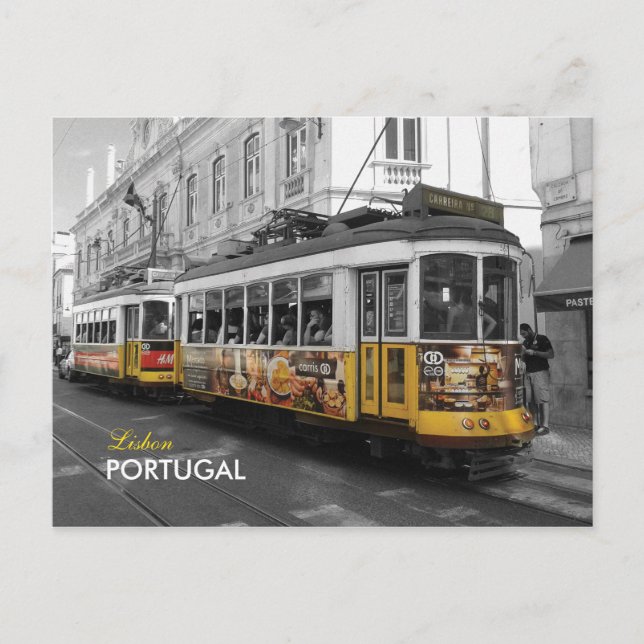 Lisbon Tram 28 | Eletrico 28 Lisboa Postcard (Front)