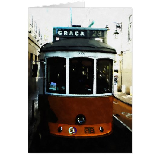 Lisbon tram closeup cards (Front)