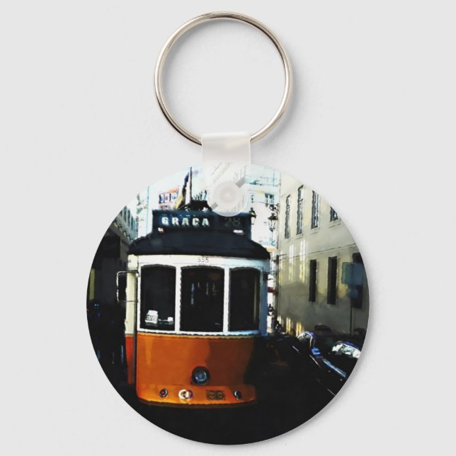 Lisbon tram keychain (Front)