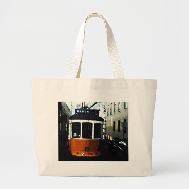 Lisbon tram large tote bag (Front)