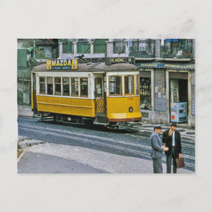 Lisbon tram on Child of God Street, 1967 Postcard