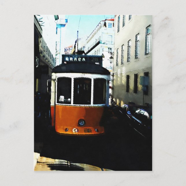 Lisbon tram postcard (Front)