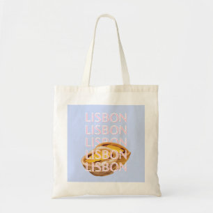 Lisbon Travel Art, Blue, Portugal, Pastel Tote Bag