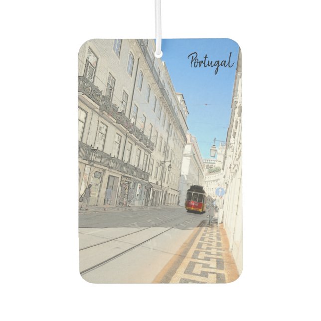 Lisbon Trolleys- The Real Portugal Air Freshener (Front)