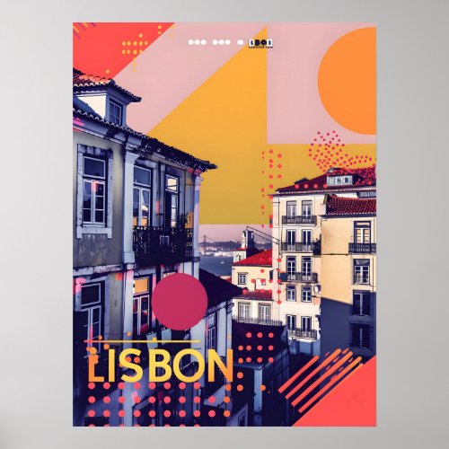 Lisbon Vintage Art Poster