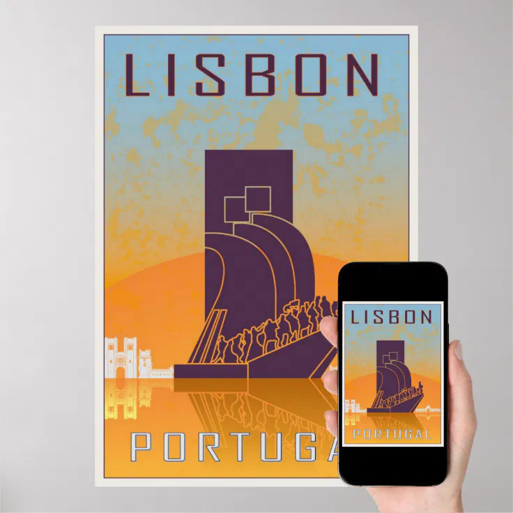Lisbon vintage poster (Downloadable)