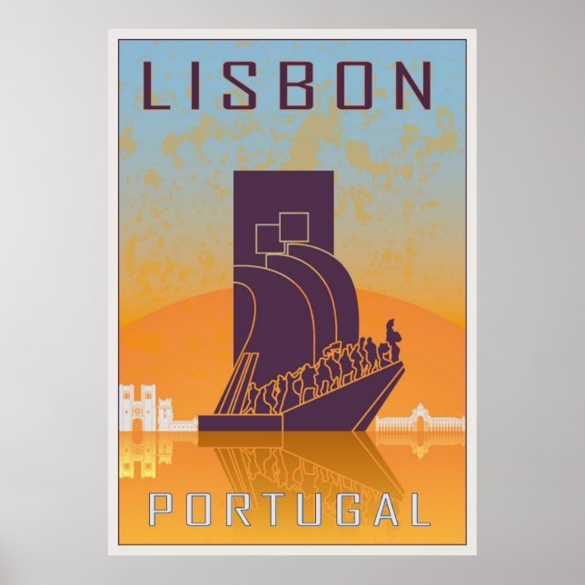 Lisbon vintage poster (Front)