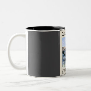 Lisbon Vintage Watercolour Travel Two-Tone Coffee Mug