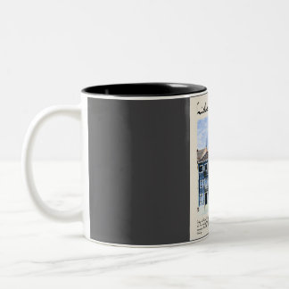Lisbon Vintage Watercolour Travel Two-Tone Coffee Mug